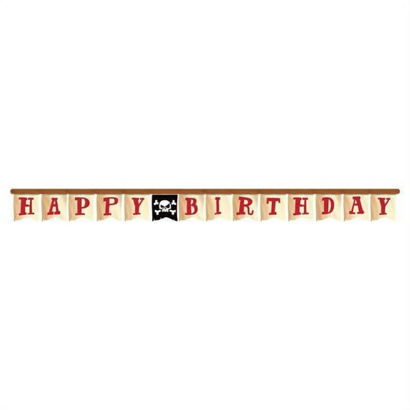 Creative Converting 340148 Treasure Island Pirate Banner