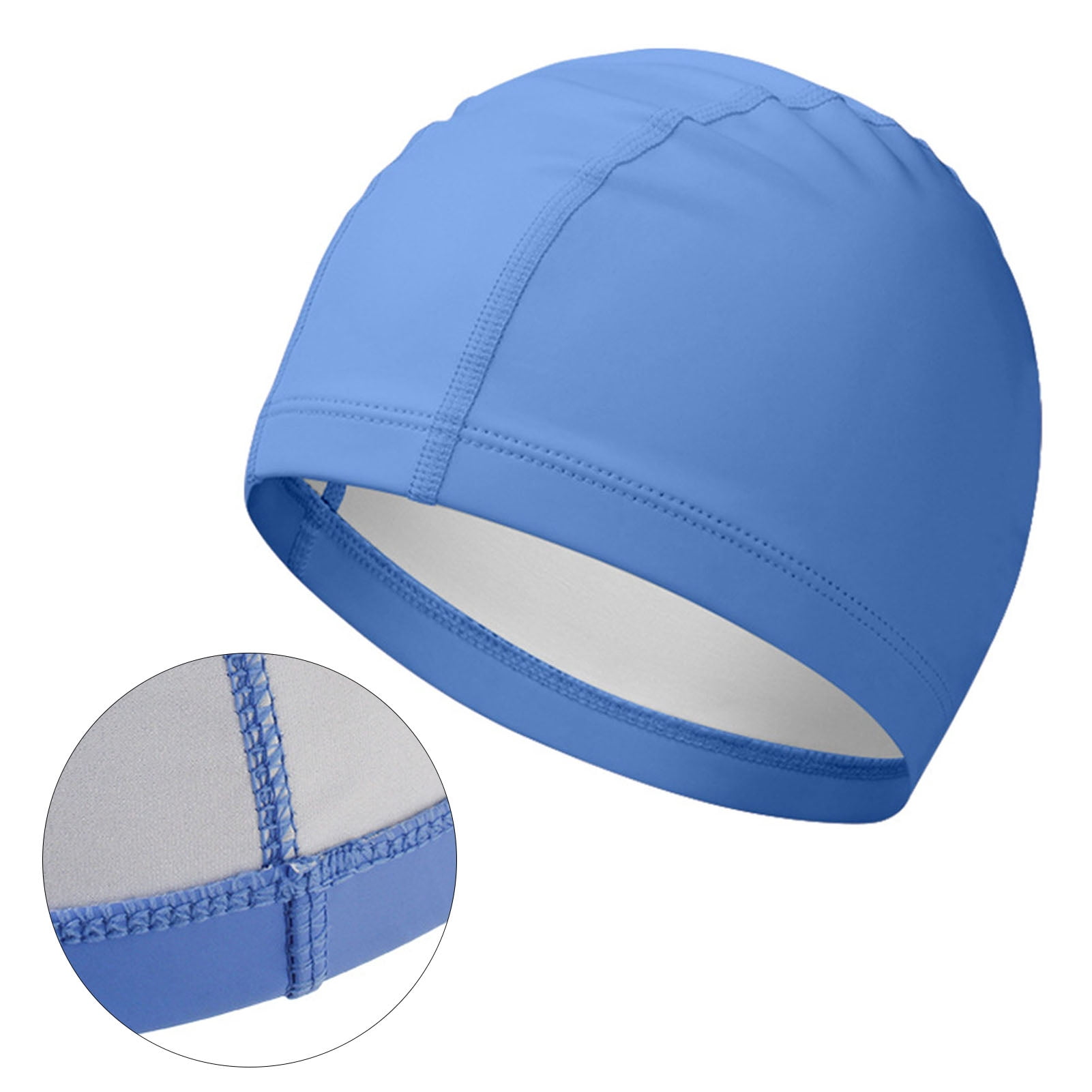 Bonnet De Bain En Tissu - Lot De 2, En Nylon Extensible, Pour Femmes Et Adultes | Protection Cheveux, Confortable, Idéal Piscine, Plage