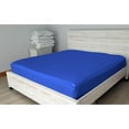 thumbnail image 4 of DNG Creations Solid Royal-Blue Colour 6 Piece Zipper Sheet Set - Include (1 Fitted Sheet Base, 2 Sheet has Zipper, 1 Flat Sheet And 2 Pillowcase) 800 Threads Count ( Twin XL - Size ), 4 of 7