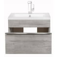 thumbnail image 5 of Cutler Kitchen and Bath Trough 24" Cultured Marble/Wood Bathroom Vanity in Gray, 5 of 6