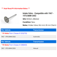 thumbnail image 2 of Intake Valve - Compatible with 1967 - 1976 BMW 2002 1968 1969 1970 1971 1972 1973 1974 1975, 2 of 2