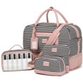 thumbnail image 1 of Bolsa de fin de semana Wogarl, 4 unidades, para mujer, grande, de lona impermeable, 1 of 8