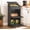 Black-3 Tier, variant on Movable Potato Storage Bin, Fruit and Vegetable Storage Basket, Rolling Kitchen Pantry Organizer Cabinet with Storage Bins