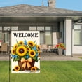 thumbnail image 3 of Jbralid Welcome Sunflower Basket Garden Flag For Spring Summer Home Outdoor Garden Yard Door Decor 12x18 inch, 3 of 5