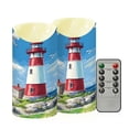 thumbnail image 6 of Wobogo Coastal Lighthouse Flameless Candles with Remote Battery Operated Flickering LED Candles with Timer 2/4/6/8H Small Size, 6 of 8