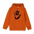 thumbnail image 2 of YUNAFFT Chandail à Capuche Garçons & Filles Confortable Automne Hiver Orange Décontracté Sportif, 2 of 5
