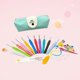 thumbnail image 2 of 36-Piece Crochet Set Colorful TPR Soft Handle Aluminum Crochet Hooks DIY Yarn Crochet Hooks Green Beard Bag Set, 2 of 5