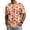 Orange, variant on Men's Halloween Crewneck T-Shirt, Spooky Ghost Pumpkin Full Print Short Sleeve Casual Fall Streetwear Tops