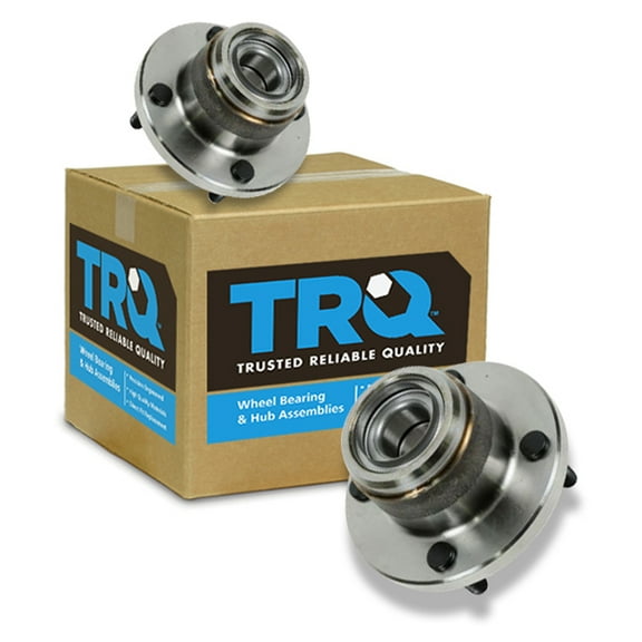 TRQ Wheel Bearing & Hub Assembly Rear Pair Set for 01-07 Ford Focus Disc NEW BHA53707