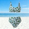 thumbnail image 2 of Enjoytime Bathing Suits for Women Floral Printed High Waisted Tummy Control Bikini Set Vintage Modest 2 Piece Swimsuit, 2 of 8
