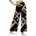 thumbnail image 6 of Women's Stretchy Wide Leg Palazzo Lounge Pants Casual Comfy High Waist Palazzo Pants, 6 of 11
