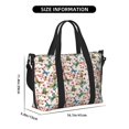 thumbnail image 2 of Rocae Watercolor Floral With Butterflies for Travel Shoulder Bag Top Handle Handbag with Yoga Mat Buckle for Gym, Work, Travel, 2 of 7