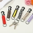 thumbnail image 4 of Llavero de Paracord Trenzado de Alta Resistencia Uxcell, Llavero de Paracord con Abridor de Botellas y Clip de Gancho en D para Camping, Senderismo, Actividades al Aire Libre, Púrpura Claro, 4 of 7