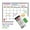 White, variant on Magnetic Calendar for Fridge, 16"x12" Dry Erase Monthly Calendar Planner - Black