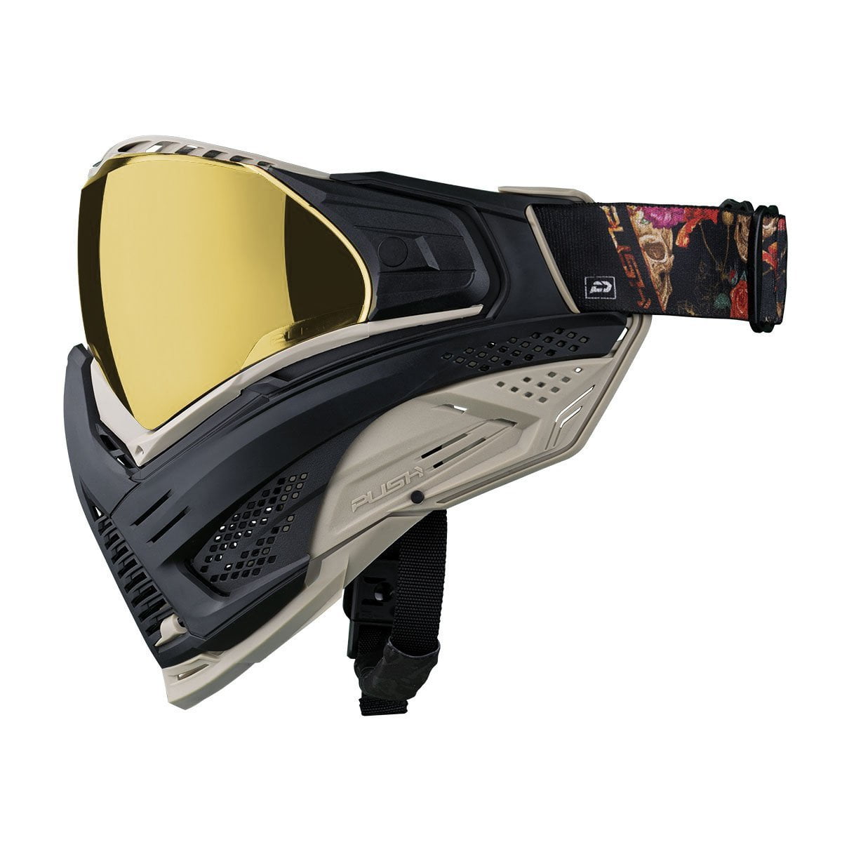 Push Unite Paintball Goggles MASK with Quad PANE Lens and CASE