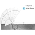 thumbnail image 3 of (Set of 2) Adjustable Outdoor Chaise Lounge Chair Rattan Wicker Patio Lounge Chair for Outdoor Patio Beach Pool Backyard Lounge Chairs with Cushion, Canopy and Cup Table, 3 of 12