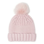 Time and Tru Women’s Mixed Knit Pom Beanie