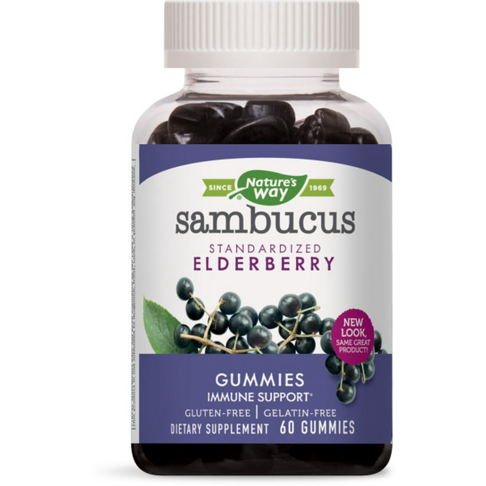 Sambucus Standardized Elderberry Gummies, Immune Support Supplement, 60