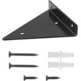 thumbnail image 1 of 2 Pcs Floating Metal Triangle Shelf Bracket, Concealed Blind Wall Shelf Bracket，14x13cm,black, 1 of 4