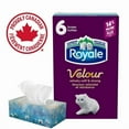 thumbnail image 1 of Royale Velour, 3 Ply Facial Tissue, 6 Flat Boxes, 82 Tissues per Box, 492 tissues per pack, 1 of 1