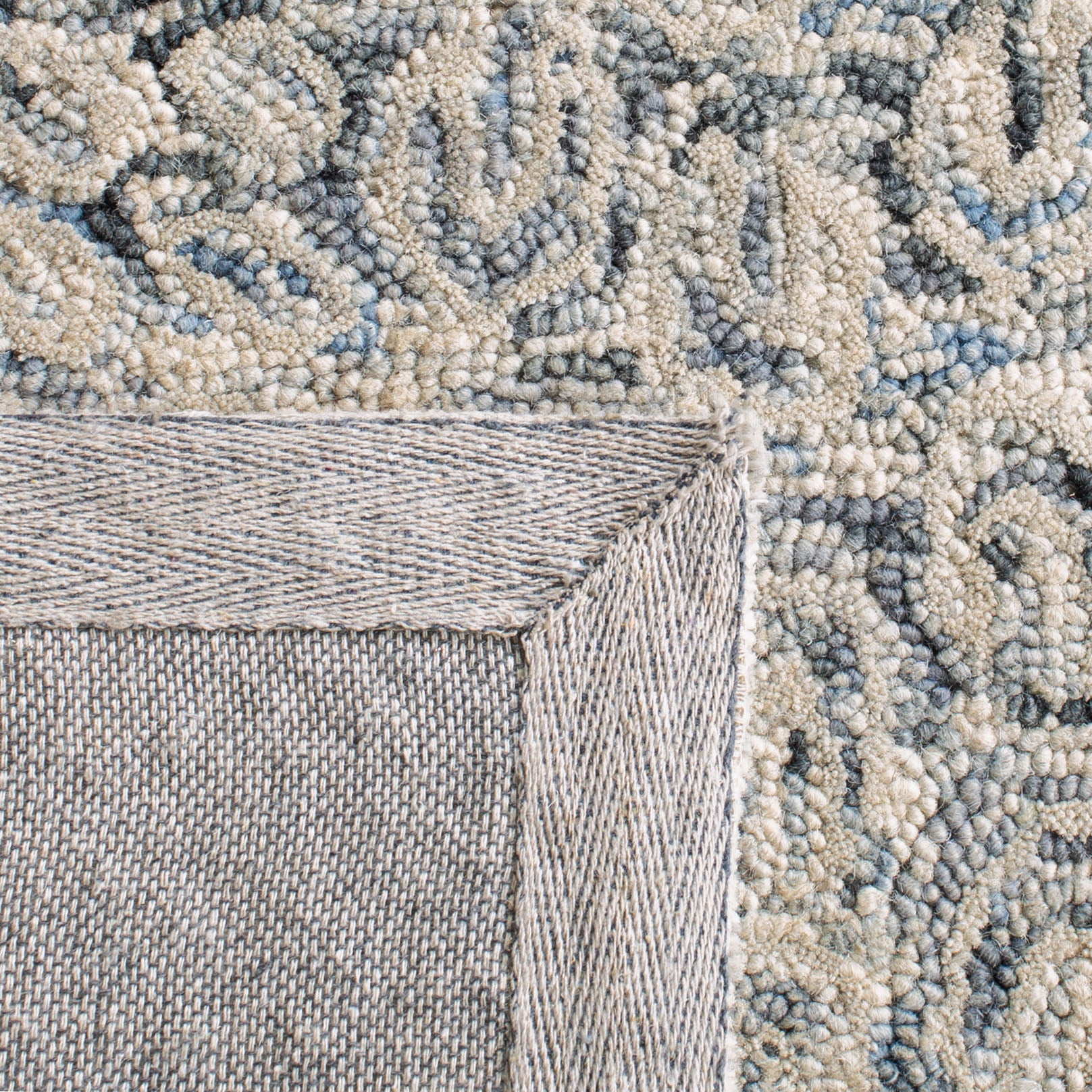 SAFAVIEH Micro-Loop Bertina Abstract Distressed Area Rug, Charcoal, 5' x 8'