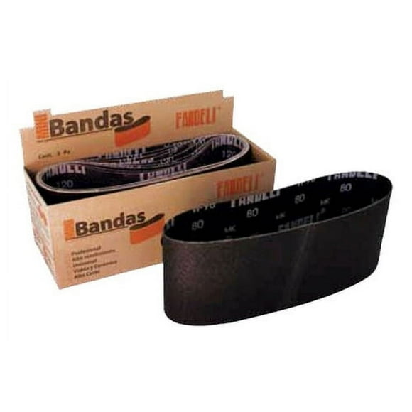 Banda de Lija Fandeli 4 x 24 Grano 060 para Vidrio 4392