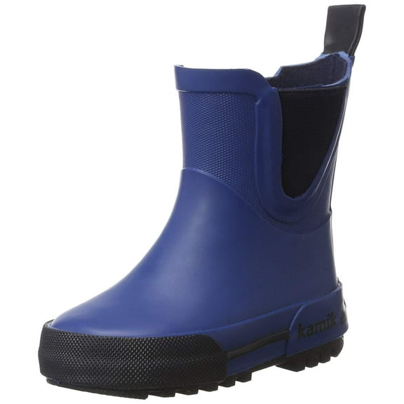Kamik Boys' Rainplay Rain Boot, Blue, 4 M US Toddler