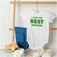 thumbnail image 4 of I Have the Best Brother Cute Sibling Romper Boys or Girls Infant Baby Brisco Brands 12M, 4 of 6