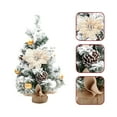 thumbnail image 4 of LSLJS Mini Christmas Trees With Flocked Needles, Berries and Flowers Decoration, Decorated Trees With Led Lights, Kitchen Tabletop Artificial, Decorated Mini Trees, 4 of 6