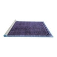 thumbnail image 2 of Ahgly Company Machine Washable Indoor Rectangle Persian Blue Traditional Area Rugs, 7' x 10', 2 of 4