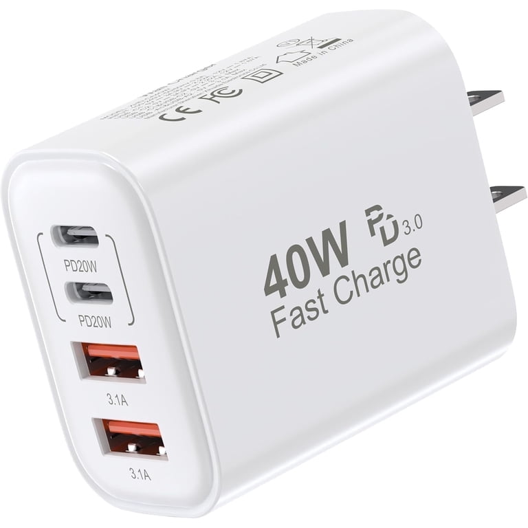 Meromore 40W 4-Port USB-C & USB-A Wall Charger photo 1