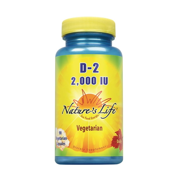 Nature's Life Vitamin D2 2000IU High Potency Ergocalciferol