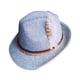 thumbnail image 1 of Sombrero Fedora para hombre, sombrero de cubo, cosplay, atuendo de los años 20, disfraz estético de jazz de invierno. Gris claro, 1 of 9