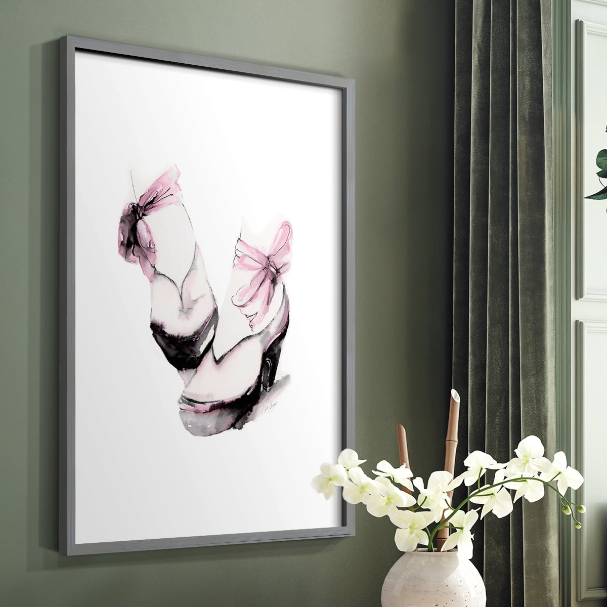 Ballet Platform in Paper Solid Wood 22 x 28 Framed Print