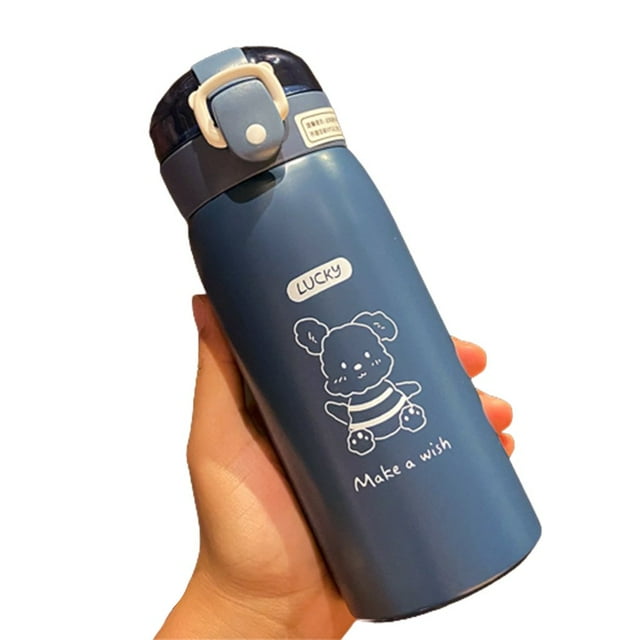 350/500ml Stainless Steel Water Bottle with Straw Portable Insulated Cup