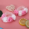 thumbnail image 4 of Ramillete de muñeca para dama de honor, hermosa flor de mano, decoraciones, satén rosa (blanco + rosa), 2 uds., 4 of 8