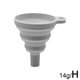thumbnail image 4 of Embudos de silicona de grado alimenticio (paquete de 2), plegables y fáciles de plegar para uso en la cocina, ideales para llenar botellas y transferir líquidos y polvos (azules)., 4 of 5