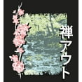 thumbnail image 2 of Cherry Blossom River Adult Black Crew Neck Short Sleee Tee-XS, 2 of 2