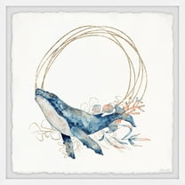 Marmont Hill Inc. 'Beauty of the Ocean' Framed Painting Print 18 x 18