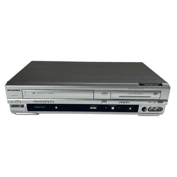 Sylvania DVR90VF DVD/VCR Combo Recorder w/ Original Remote, Manual, A/V Cables, & HDMI Converter