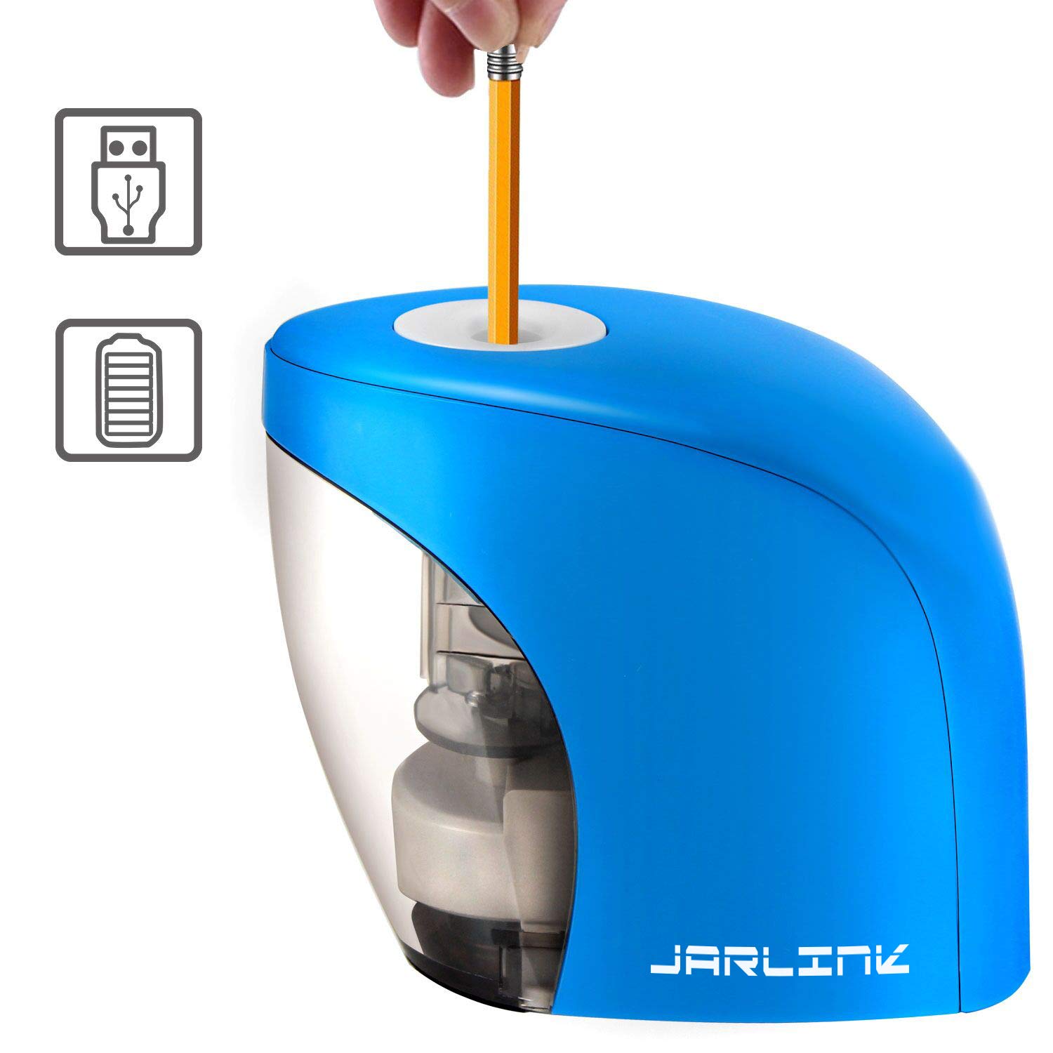 Electric Pencil Sharpener with Auto Feature, Portable Pencil Sharpener
