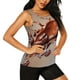 thumbnail image 2 of Fotbe Coffee Beans Chocolate Splash Blusas Sin Mangas para Mujer – Estilo Casual, Corte Suelto, Slim-Fit, Cuello Redondo Deportivo, Tops de Verano para Gimnasio y Yoga-Medium, 2 of 7