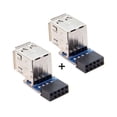 thumbnail image 4 of JSER 2pcs 9Pin/10Pin Motherboard Female Header to Dual USB 2.0 Female Adapter Vertical Type, 4 of 7