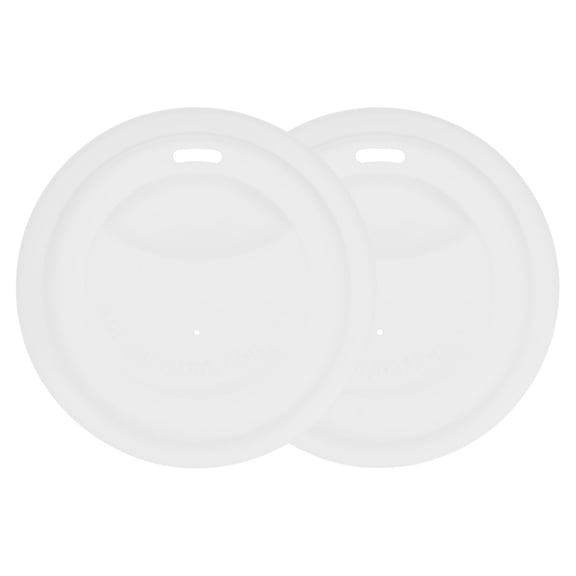 Uxcell 3.15IN Inner Silicone Cup Lids [2PCS] - Coffee Mug Covers for Round Glass Mugs & Tea Cups & Plastic Cup [White]