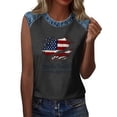 thumbnail image 5 of Trgacdwlo 1776-2026 250th Anniversary Shirts Flag Print Independence Day Women's Tank Tops Patriotic July 4th Shirts for Women, 5 of 6