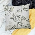 thumbnail image 2 of BANET  Pillowcase Queen, Mini Green Leaves Pattern Printed Floral Pillow Cases - Soft and Breathable Pillow Covers with Envelope Closure  White, 2 of 5