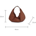 thumbnail image 2 of Women's Crescent Shoulder Bag Crossbody Vintage Underarm Tote Handbag Winter Autumn Work Travel Bag, 2 of 6