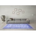 thumbnail image 3 of Ahgly Company Machine Washable Indoor Rectangle Persian Blue Traditional Area Rugs, 8' x 12', 3 of 4