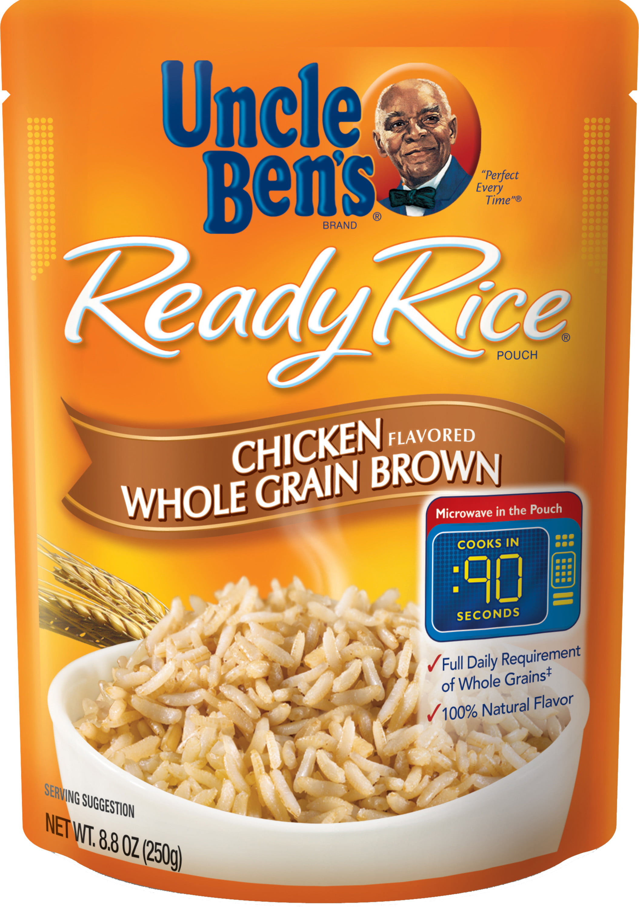 UNCLE BEN'S Ready Rice: Chicken Whole Grain Brown, 8.8oz - Walmart.com