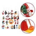 thumbnail image 3 of EeaseMX juego de adornos navideños de madera hechos a mano en miniatura para árbol de Navidad, decoraciones para fiestas, 3 of 8
